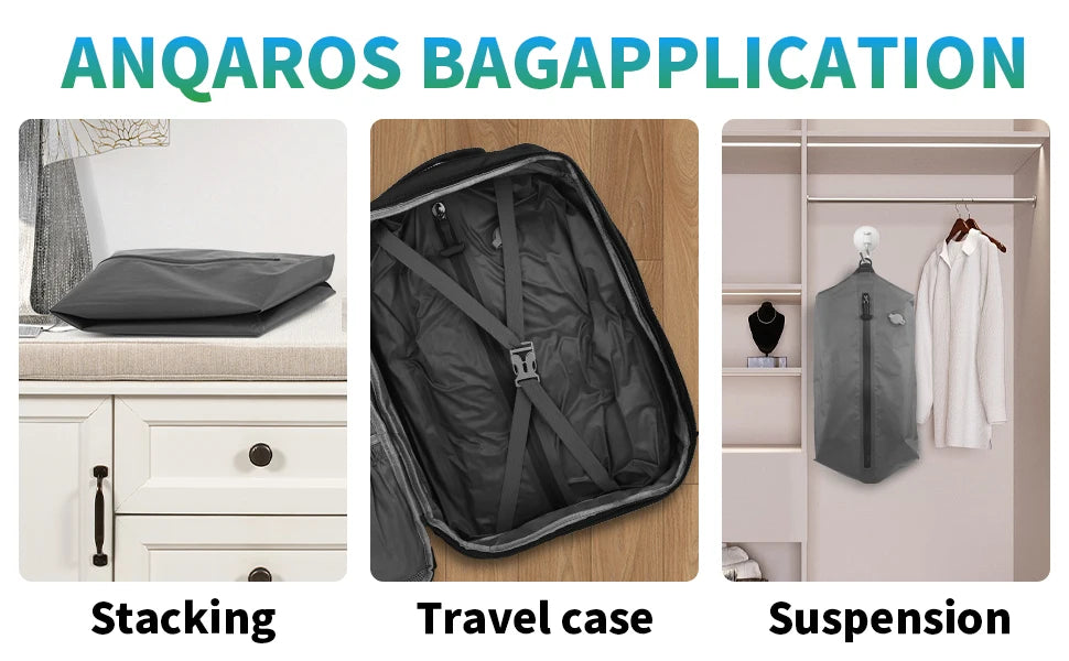 Travel Vacuum Compression Bags — Electric Pump | Pack & Save Space