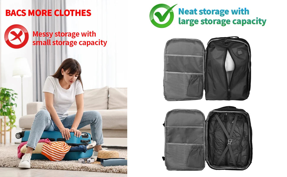 Travel Vacuum Compression Bags — Electric Pump | Pack & Save Space
