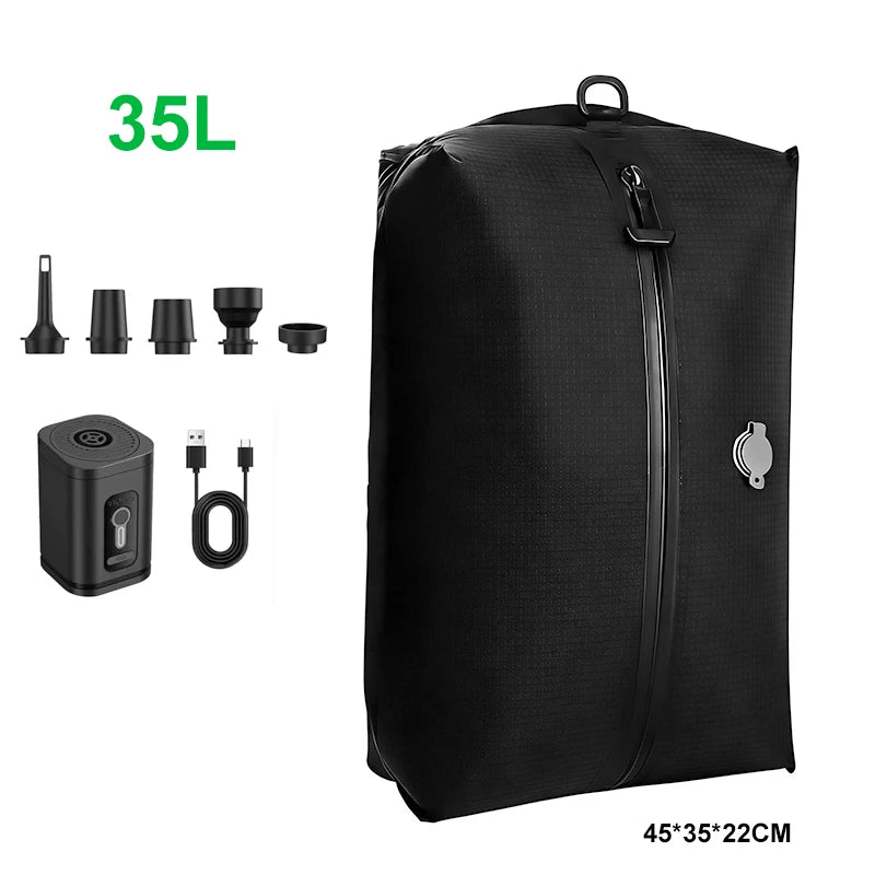 Travel Vacuum Compression Bags — Electric Pump | Pack & Save Space