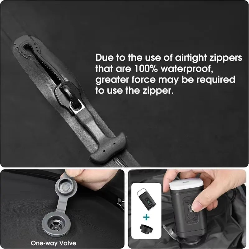 Travel Vacuum Compression Bags — Electric Pump | Pack & Save Space