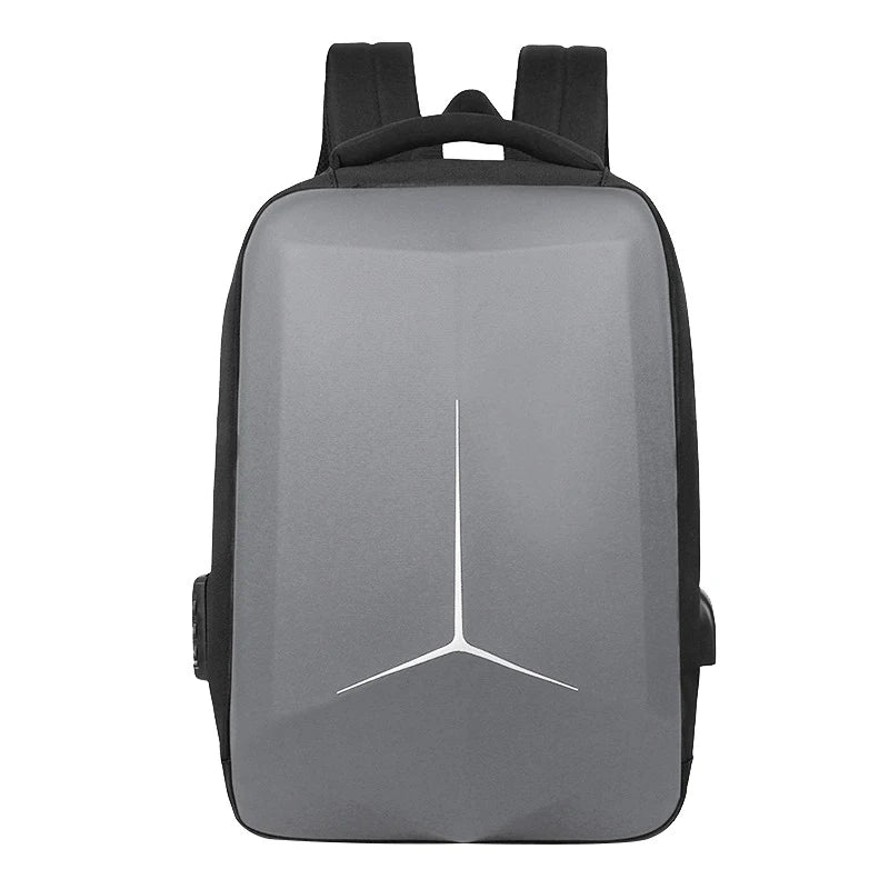 Hard Shell Anti-Theft Laptop Backpack — Waterproof & USB Charging