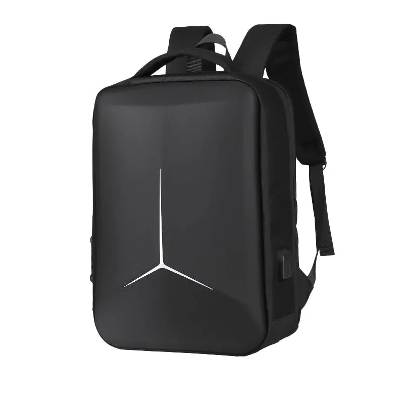 Hard Shell Anti-Theft Laptop Backpack — Waterproof & USB Charging
